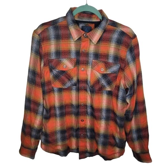 Prana Men's Asylum Flannel Shirt Shacket Size Small - Picture 1 of 8